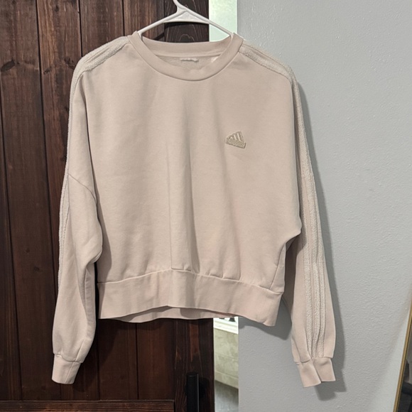 Adidas Beige Pullover with Logo - Picture 1 of 3